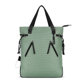 Sherpani Tempest, Anti Theft Convertible Backpack Tote, 14L Travel Backpack, Travel Gifts for Women, Handbags, RFID Protection, Metal Hardware, Fits 15” Laptop (No Sleeve) (Aloe Mist)