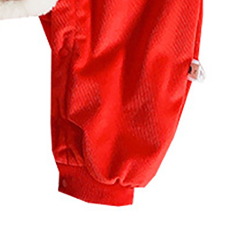 Chinese New Year Baby Romper Cotton Vintage Coil Buckle Festive