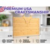 Straga Texas Bull BBQ Cutting Board – 17"x12" XL Bamboo