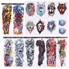 8 Sheets Full Sleeve Temporary Tattoos Stickers Watrproof 8 Sheets