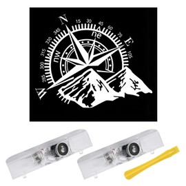 Aicdey No Fade Car Door Lights Logo Compatible with Nissan, LED Welcome Lights Accessories for Altima Maxima Armada Titan Quest Pathfinder TERRA