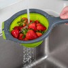 PREPWORKS Kitchen Tool Collapsible Strainer, 1.5 Quart, Green