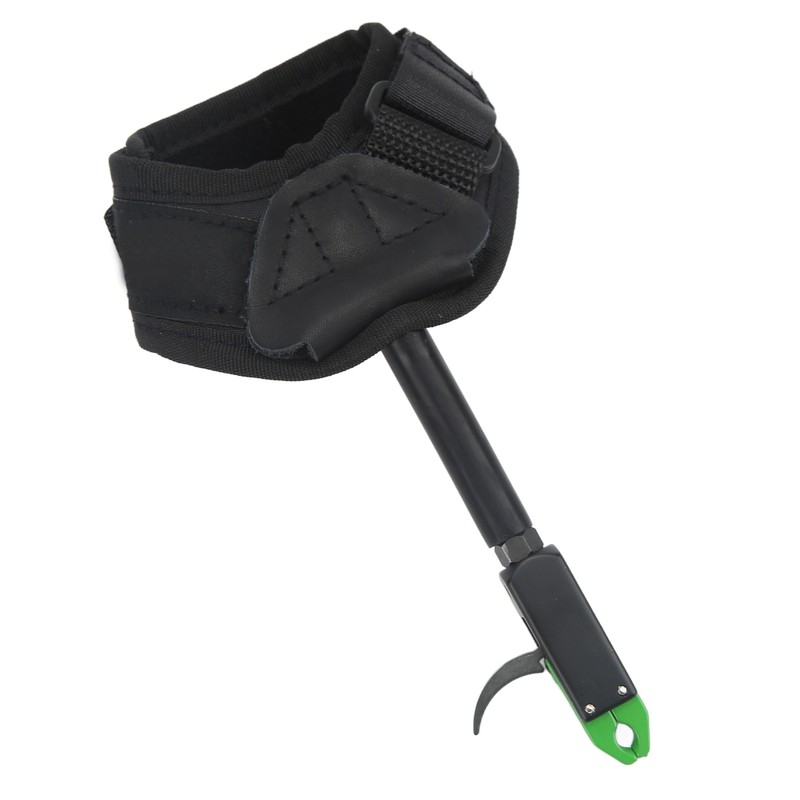 Bow Caliper Release Aid Aluminum Alloy Neoprene Wrist Strap Archery