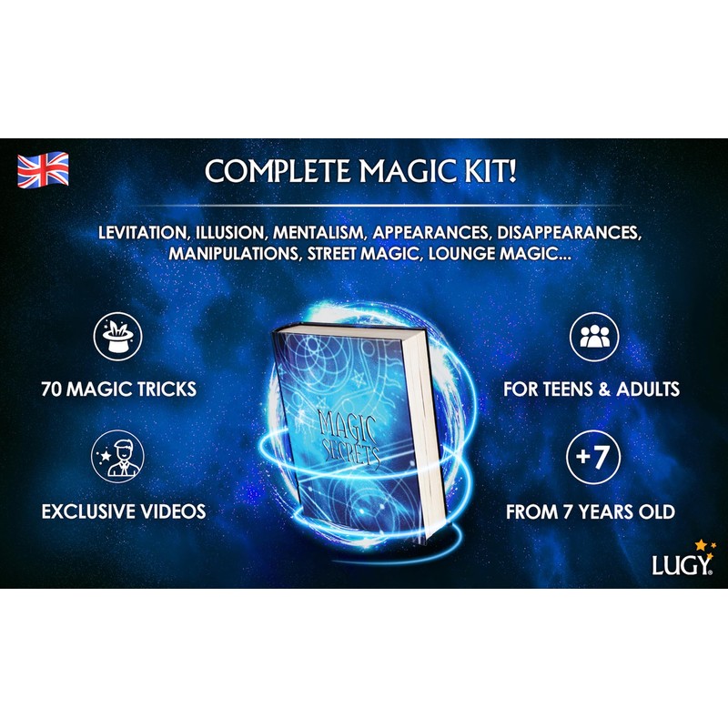 LUGY Magic Secrets - Magic Set for Beginners & Kids