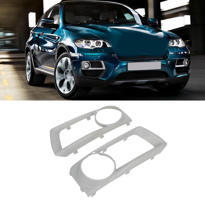 1 Pair Fog Light Grill Cover 51117312595 Scratch Proof Front