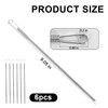 6pcs Spring Loop Drawstring Threader Tool for Hoodies, Sweatpants &
