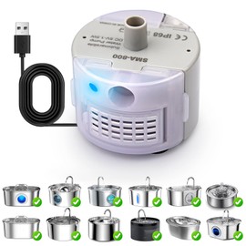 Cat Water Fountain Pump,Cat Fountain Pumps Replacement SMA-800 Submersible Motor,Pet Water Fountain Pump for Stainless Steel Cat Water Dispenser (Pump)