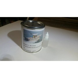 maxguard Ice Blue gelcoat (Grady White Color) repair kit without wax with Hardner 1Qt