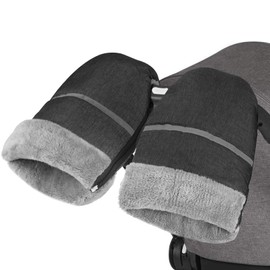 WD&CD Pram Hand Warmer, Gloves Hand Muff Waterproof Windproof Gloves Hand Muff for Pram Buggy Bike Trailer – Grey