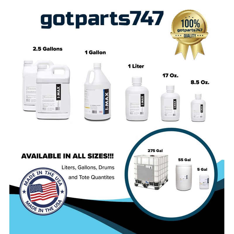 Isopropyl Alcohol - IPA 91% (4-1 Gallon) High Purity -