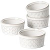 LE TAUCI Ramekins 4 oz Oven Safe for Creme Brulee,