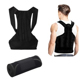 Thoquene Straight Back Straightener with Waist Support Belt Set, Back Holder Correction for Men and Women, Adjustable Posture Trainer