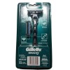 Gillette Mach 3 Mach3 Razor Handle 2 cartridges NEW SEALED