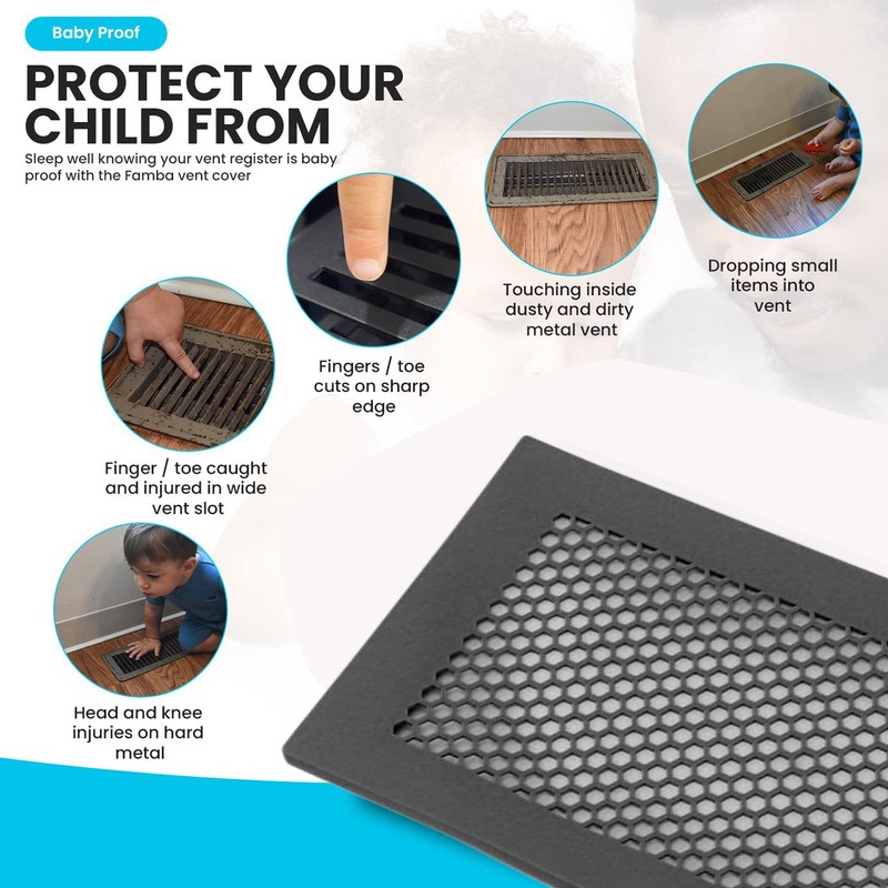 2Pcs Baby Proof Vent Cover Child Proof Safe Soft Silicone