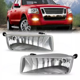 WEZEMLIGHT Fit For 2006-2010 Ford Explorer Left & Right Side Bumper Fog Light Driving Lamp