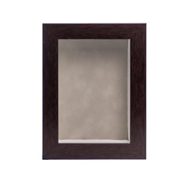 CountryArtHouse 5x7 Brown Shadow Box Frame with A 1 3/4" Usable Depth Includes Smoke Suede Acid-Free Backing, UV Resistant Acrylic, & Hanging Hardware