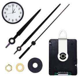 Aoreun DCF Radio Clock Movement with Hand Sets 3 Hand Sets Quiet Sweeping Hands Radio Clock for Wall Clock Silent Radio Clock Black Radio Clock for Replacement DIY