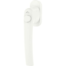 Roto Line Handle with Push Button without Logo Traffic White Pin Length 43 mm