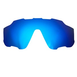 Wetnenss Replacement Lenses for Oakley Jawbreaker Polarised Thickness 1.5 mm Salt Prevention Oil Proof (Blue), blue