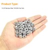 Powlankou 100 Pieces 1/4"-20 Stainless Hex Nut, Stainless Steel (304)