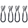 JT-HLM Black Bungee Dock Line Mooring Line Boat Dock and