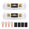 Nilight 2PCS 200A ANL Fuse Holder ANL Blade Fuse 4PCS