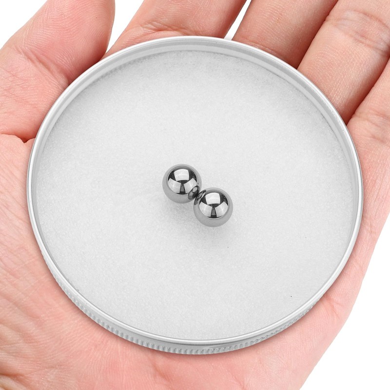 sourcing map 2pcs Tungsten Steel Bearing Balls 10mm Tungsten Carbide