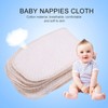 10Pcs Baby Nappies, Cotton Soft Breathable Good Water Absorption Reusable