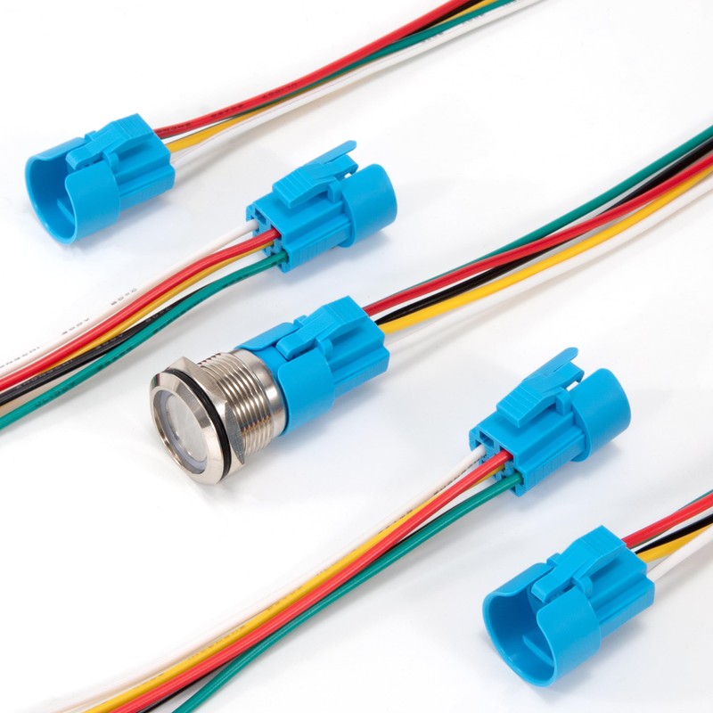 GUNGY Pressure Switch Connection Cable 19 mm Button Switch Waterproof