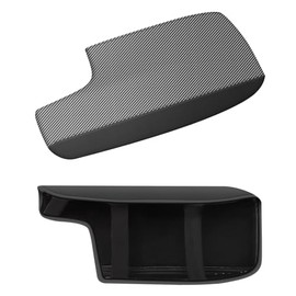 AOMSAZTO Armrest Covers for 2018-2023 Subaru Crosstrek Carbon Fiber