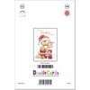 doodlecards Teacher Christmas Card Cute Bear on Parcel Medium Size