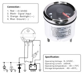 UOIENRT 8 inch (200mm) Fuel Sender Unit Boat Fuel Tank Boat Fuel Tank Sending Unit Stainless Steel Fuel Sender and Fuel Gauge for Car, Boat Truck RV