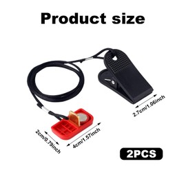 2pcs Treadmill Magnet Safety Key, Treadmill Safety Key Replacement Magnetic Safety Switch Treadmill Key for AFG Horizon T101 T102 T103 T202 T203 TR5.0 7.0AT T8S T7.1 Running Machines Accessories