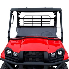 Kawasaki Mule Pro MX Windshield by Clearly Tough Half | Scratch Resistant | Easy On and Off | Premium Lexan MR10 w/ Hard Coat | Proudly Made in America!