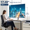 STANDOPIA Dual Monitor Mount for 17 to 40 inches, Holds