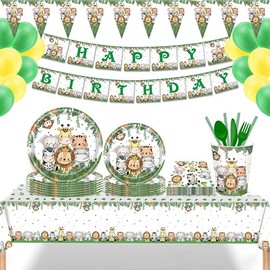 1 PCS Jungle Safari Banner Jungle Safari Birthday Banner Jungle Safari Party Decorations Jungle Safari Hanging Banner Woodland Birthday Ceiling Ornament for Woodland Jungle Safari Rainforest Animal Party Decorations Supplies