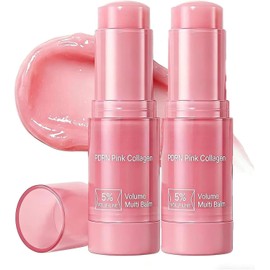 Barra Facial Antiedad Pink Collagen Volume - Bálsamo Multiusos para Contorno de Ojos, Cuello, Frente y Líneas de Expresión - Reafirmante y Lifting con Polidesoxirribonucleótido () y Potenciador de Col