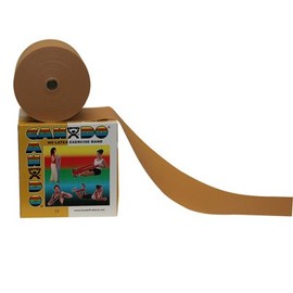 Fabrication Cando Latex Free Exercise Band 50-Yard Dispenser-Gold