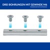 Set of 4 slot nuts for airline rails made of