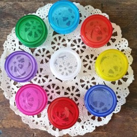 Decojars Mini JARS 50 Reusable Plastic diy creme lipgloss storage container USA #3301