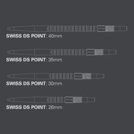 Target Darts Swiss Point DS Dart Points (3 Pack Set of Tips) 40mm, Silver – Change Dart Swiss Point, Professional Darts Accessories, SP Dart Tip Removal