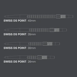 Target Darts Swiss Point DS Dart Points (3 Pack Set of Tips) 40mm, Silver – Change Dart Swiss Point, Professional Darts Accessories, SP Dart Tip Removal
