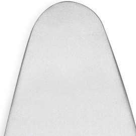 ZIRONG Funda para Burro de Planchar, 147 x 48 CM, Extra Gruesa y Resistente, Resistente a Las Quemaduras, 100% Algodón, Fácil Ajuste, para Burro de Planchar Plegable (Gris Puro)