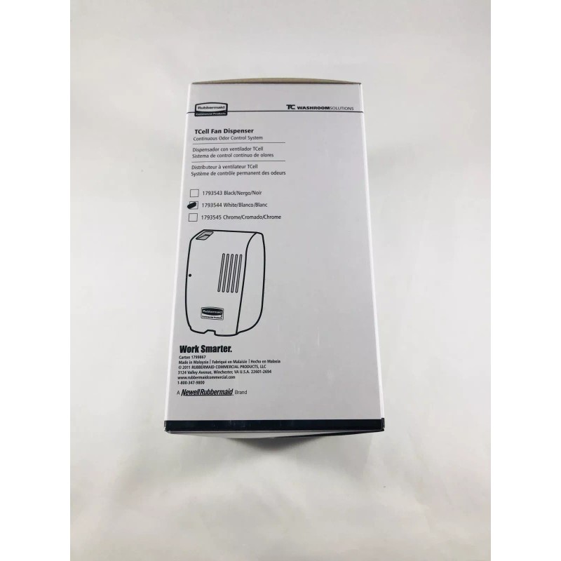 Rubbermaid Tcell Fan Dispenser (1793544) White