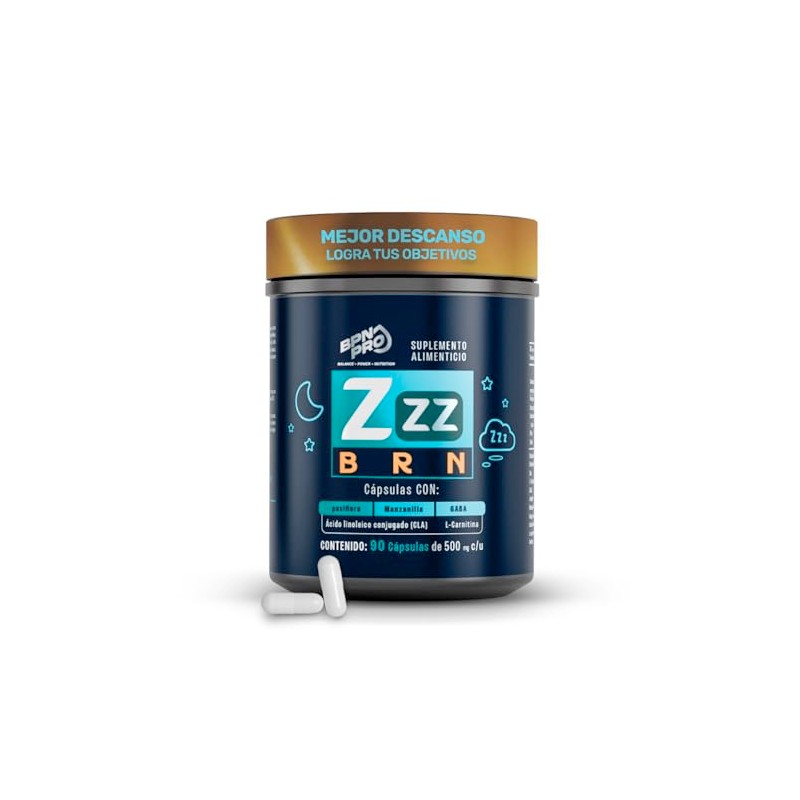 Bpn Pro Zzz Brn Cápsulas Suplemento Nocturno Gaba Magnesio Valeriana