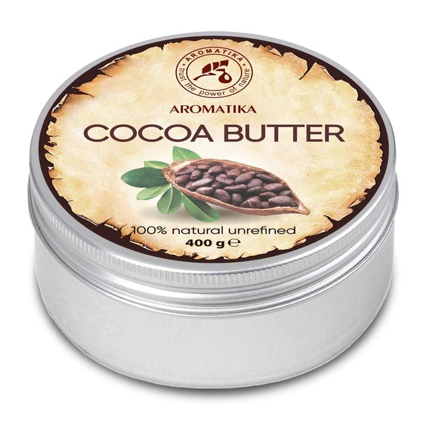 Cocoa Butter 400 g South Africa - Cocoa Butter Unrefined - Native Pure & Natural - Cocoa Butter for Lip Care - Hair Care - Body Butter