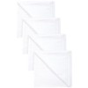 NEXT Baby Muslin Squares Pack of 4, White, Medium