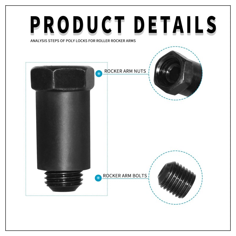 EPChunMi 16PCS Poly Locks Nut Set For 7/16 Stud Fits