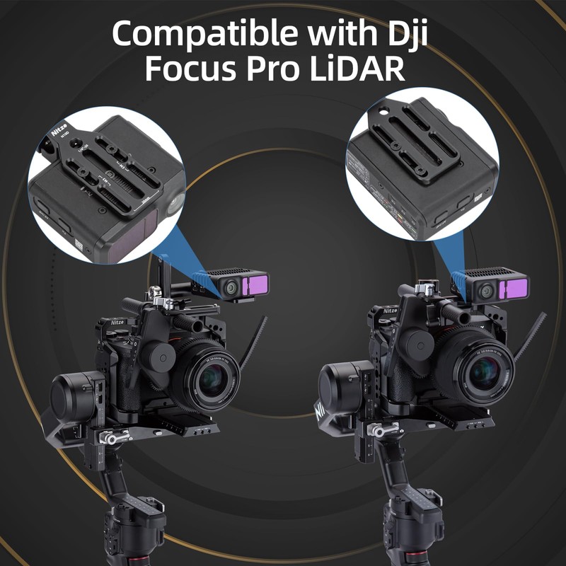 Nitze LIDAR Mounting Kit for DJI Focus Pro LiDAR and