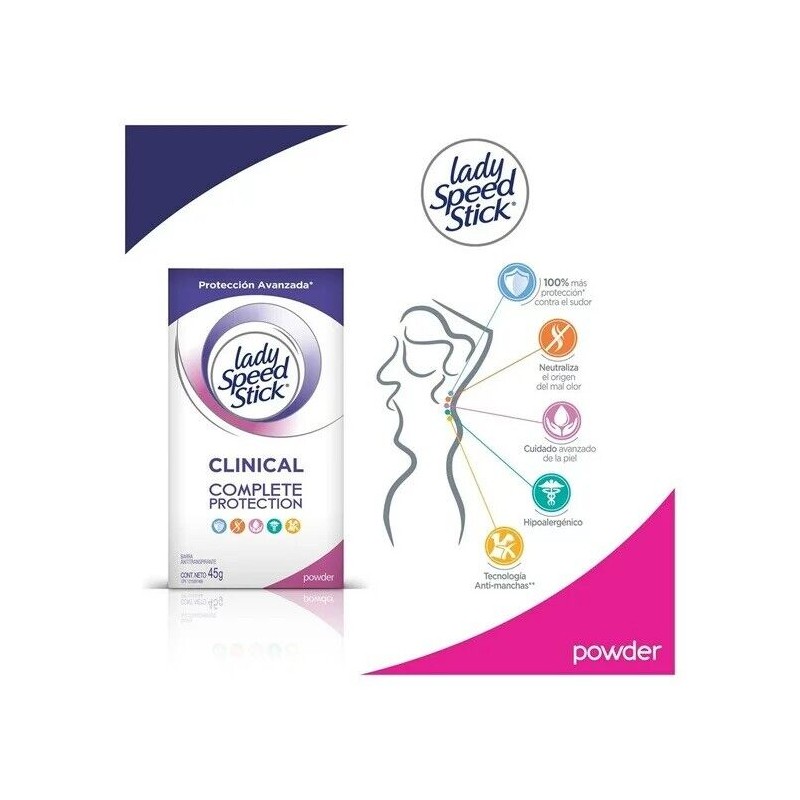 Lady Speed Stick 2 PACK LADY SPEED STICK CLINICAL EN